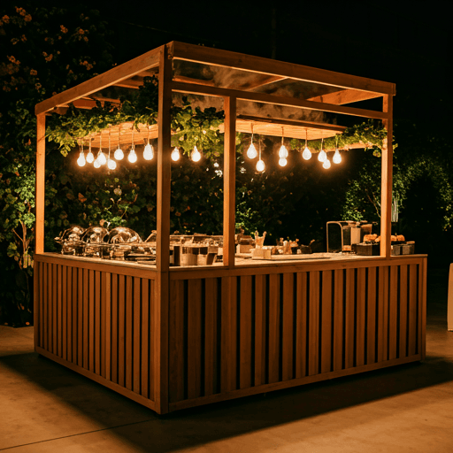 Late Bite food station at a wedding reception