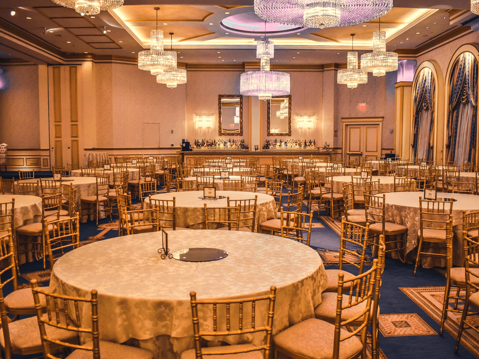 Grand celebration with elegant event setup